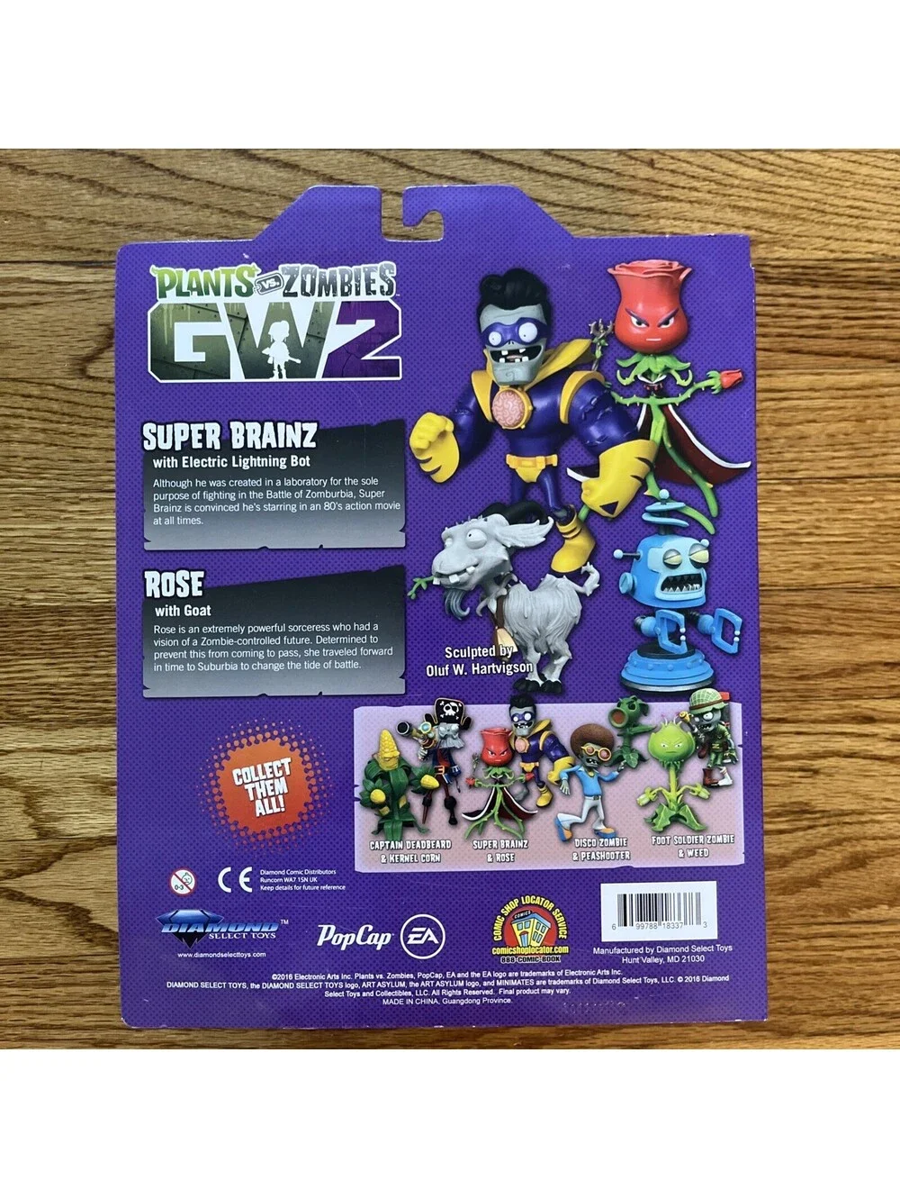 Diamond Select Plants Vs Zombies: GW2 Super Brainz & Rose Figure Set
